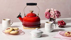 Le Creuset Enamel on Steel Whistling Tea Kettle, 1.7 Qt., Cerise/Heart Knob - Image 6
