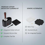 Diydeg Electric Portafilter Cleaning Machine, Portafilter Cleaner, Coffee Cleaning Box Spill Proof Hard Clean Brush Tool for Home or Commercial Coffee Bar - Image 6