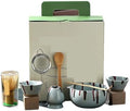 8PCS Matcha Set With Ceramic Bowl Whisk Teaspoon Tea Sets Tea-making Tools Accessories(Sky Cyan) by Unknown