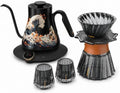 Cocinare Wave Gooseneck Electric Kettle & Pour Over Coffee Set, ±0.5°F Temperature Control, 1500W 0.9L Kettle, Coffee Dripper, 550 ml / 18.6 oz Server & 2 Tasting Cups by Cocinare