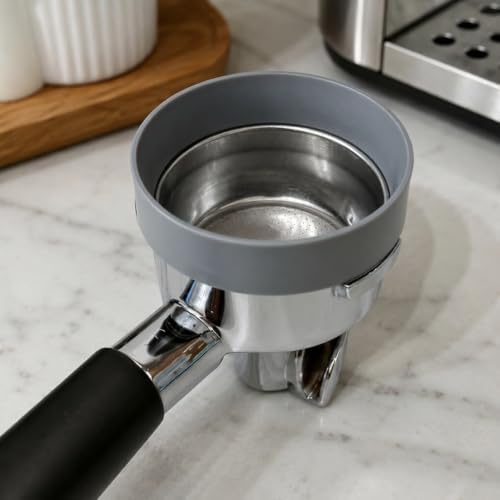 57mm Magnetic Coffee Dosing Ring Compatible with Lelit Espresso Machines, Espresso Portafilter Funnel for Mess-Free Grinding (orange) - Image 4