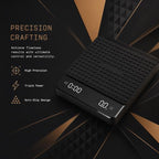 Coffee Scale with Timer, Digital Espresso Scale with Timer, 3kg/0.1g High Precision Rechargeable Balance with Non-Slip Mat for Pour Over, Drip Coffee, Baking, Kitchen Use - Image 6