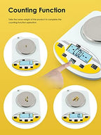CGOLDENWALL Lab Scale 3000gX0.01g Analytical Electronic Balance Digital Laboratory Scale Precision Jewelry Scales Kitchen Weighing Scales 0.01g Calibrated 110V (3000g, 0.01g) - Image 5