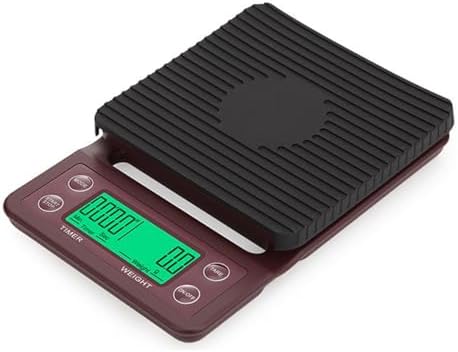 Digital Kitchen Scale Set - 3pcs 3kg/0.1g Luggage Weight Scale & Coffee Scale with Timer, LCD Multi-Function Weighing for Cooking & Handheld Use (Black) - Image 2