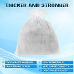 50 Piese Cold Brew Coffee Filters with Drawstring, 20" X 20" Commercial Cold Brew Bags for Commercial Model Cold Brew Coffee Makers and 5 Gallon Systems, Brew Up To 5 LBS Coffee - Image 5