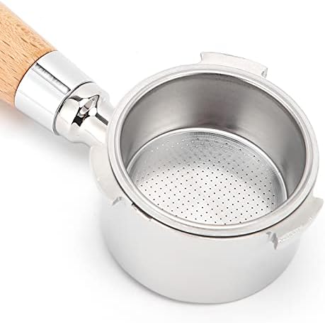 Bottomless Portafilter Coffee Machine Handle, Stainless Steel Filter Holder Basket Replacement Tool, Ergonomic Wooden Handle for Espresso Extraction, Barista Accessory for Home and (54mm beech) - Image 7