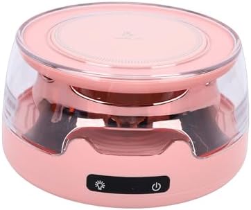 Buachois Mug Warmer, Smart Electric Coffee Heating Plate for Desk with 4 Temp Settings and Colorful Lights, Coffee Accessories for Milk, Tea, Candle, Ideal Gifts for Women Men (Pink) by Buachois