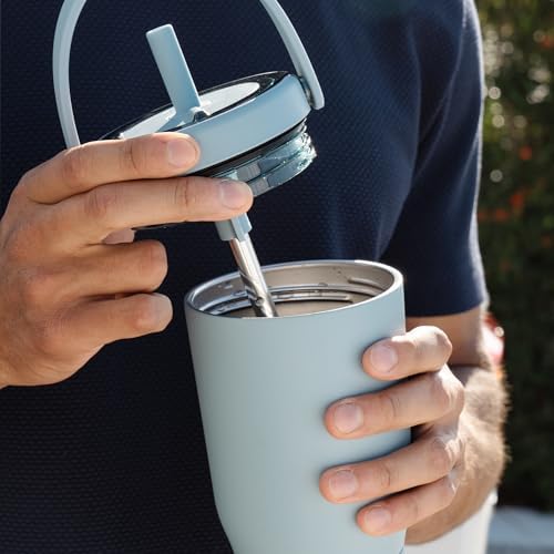 BrüMate Resa 25oz 100% Leakproof Travel Tumbler w/Handle & Straw | Flexible SoftSip Straw | Silicone Sleeve for Durability | Stainless Steel | Cup Holder & Travel Friendly Water Bottle (Prickly Pear) - Image 5