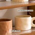 4-Tier Wooden Mug Display Holder, Mug Holder For Countertop Coffee Cup Holder Coffee Mug Organizer Mug Rack for Coffee Bar Organizer Mug Shelf for Cabinet for Kitchen, Home,Acrylic 1 - Image 6