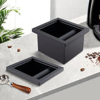 Bottomless Knock Box Chute, Stainless Steel Bottomless Espresso Coffee Knock Box Countertop Coffee Grounds Container for Home Cafe Restaurant Hotel - Image 3