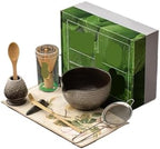 5/8pcs Matcha Tea Sets Whisk Ceramic Bowl With Spout Tea-making Tools(8PCS-A01) by Unknown