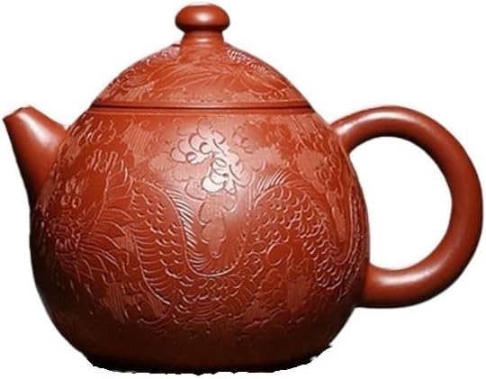 Tea Pots For Loose Tea Purple Clay Teapot, Office Teapot, Creative Retro Round Teapot, Suitable For Most Tea Leaves Tea Infuser Pot by Unknown