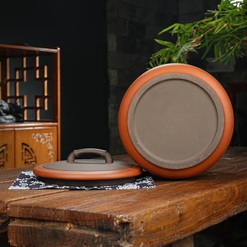 Yixing Clay Anti-Caking Storage Jar 8L, 15Lb Rice Canister with Lid - Image 5
