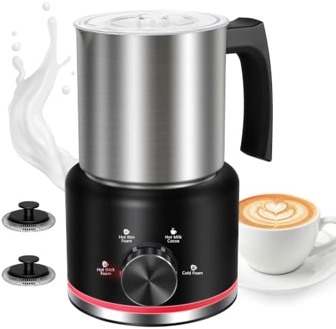 Milk Frother, 16.9 OZ Electric Milk Frother and Steamer, Black by Unknown
