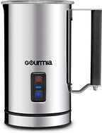 Gourmia GMF215 Cordless Electric Milk Frother & Heater, 3 Function, Detachable Base For Easy Serving, Stainless Steel, Non-Stick Interior For Easy Cleaning by Gourmia