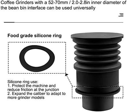Grinder Blowing Bean Bin, Coffee Grinder Cleaning Accessory, No Waste Coffee Powder Cleaner with Food Grade Silicone Ring for 52-70mm Inner Diameter Grinders - Image 2