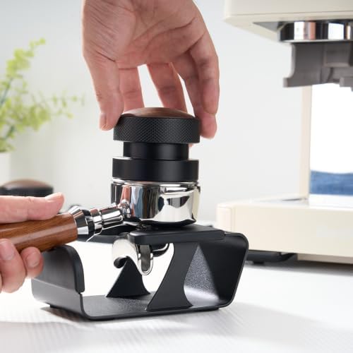 Espresso Tamping Station, Stainless Steel Portafilter Holder, Fits 51mm/54mm/58mm Spouted and Bottomless Portafilters, Espresso Accessories - Image 4