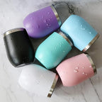 12oz Wine Tumbler with Lid With straw Stainless Steel Wine Tumbler Cups Double Wall Vacuum Insulated Travel Mugs Stemless Cup 16 Pack - Image 6