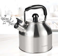 304 Stainless Steel Tea pot Kettles, 4.2 Quart Large Whistling Tea Kettle by Koocovel