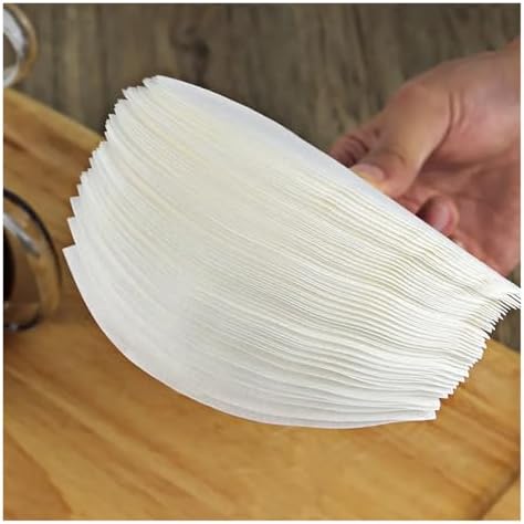 V Coffee Filter Paper Count Disposable Coffer Filters Natural Cone V-Shaped Unbleached Filter for v&60 Coffee Dripper(S：V01 white 100pcs) - Image 4