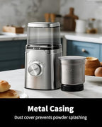 SHARDOR Electric Blade Coffee Grinder, Timed Grind Control Rotary Knob, All-stainless steel shell,Adjustable,for Coffee Beans, Spices & Herbs, with 1 Removable Stainless Steel Bowl,Sliver - Image 3