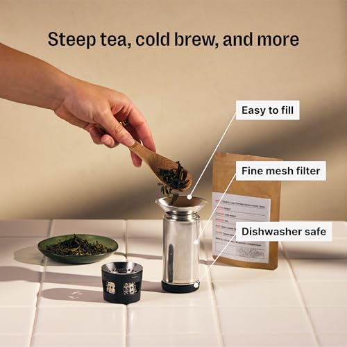 Fellow Carter Tea Infuser for Loose Leaf Tea and Cold Brew - Matte Black - Image 5