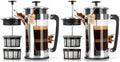 ESPRO Plus P5 French Press Coffee Maker – Patented Double Micro-Filter for Grit Free Brew, Heat-Resistant Thicker Borosilicate Glass Coffee Press – (32 oz) (Pack of 2) by ESPRO