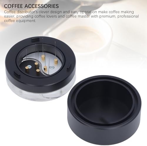 TANIQIACA 58mm Bearing Rotating Coffee Needle Distributor Stainless Steel WDT Tool Uniformly Break Up Coffee Clumps for Espresso Brewing - Image 3