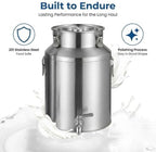 Stainless Steel Milk Can with Spigot, 28L/7.40Gal Beverage Drink Dispenser - Image 3