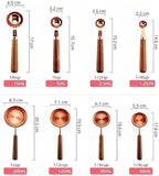 Stainless Steel Measuring Cups Spoons Set, 150ml Rose Gold - Image 3