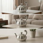 Stainless Steel Teapot Compact Teapot with Lid Decorative Tea Kettle for Countertop - Image 7
