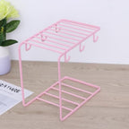 SHINEOFI Nordic Iron Mug Hanging Stand with 6 Hooks for Drying Storage - Image 7