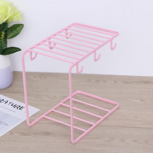 SHINEOFI Nordic Iron Mug Hanging Stand with 6 Hooks for Drying Storage - Image 7