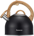 MARSKITOP Tea Kettle for Stove Top, 2.6 Quart Tea Pot, Black by MARSKITOP