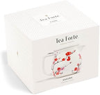 Tea Forte Ceramic Teapot with Infuser, Sakura Cherry Blossom, 24 oz - Image 2