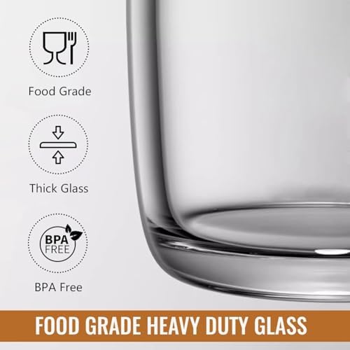 Iced Tea Maker Cold Brew Coffee Pitcher Jar 64Oz, Thick Glass Cold Brew Pitcher Flip Cap Spout Lid with Handle - Image 3
