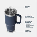 YETI Rambler 35 oz Straw Mug 2.0, Seafoam - Image 2