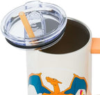 Silver Buffalo Pokemon Charizard Fire Type Stainless Steel Tumbler, 30oz - Image 4