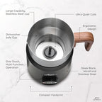 All in One 16oz Stainless Steel Electric Milk Frother | Foam Maker for Coffee | Hot and Cold Froth, Heated Milk, Hot Chocolate and More | Dishwasher Safe and Easy to Clean - Image 7