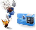 Reusable Nespresso Pods - Patented Sealing System, No Glue - Made in Holland - 25% More Coffee - 2 Capsules, 100 Foil Lids, Sealer & Spoon - BPA-Free by Bluecup