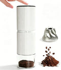 Portable Electric Coffee Grinder, 30+ Settings, 7-Blade Conical Burr, White by Unknown
