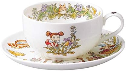 Noritake T97285A/4660-2 Milk Tea Cup & Saucer, 11.8 fl oz (325 cc), My Neighbor Totoro, Dandelion, Microwave Safe, 1 Guest, Bone China by Noritake