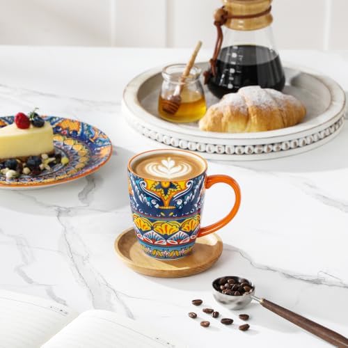 vancasso KRVI Ceramic Coffee Mugs, Set of 6, 12 oz - Image 7