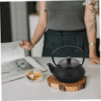 0.3l Cast Iron Teapot with Handle, Vintage Retro Tea Kettle - Image 4