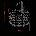 8 Single Dose Espresso Bean Cellars, Coffee Bean Storage Tubes, with Rotatable Display Rack & Funnel, One-Way Exhaust Valve, 20g Single Bottle Capacity, for Home, Barista - Image 7