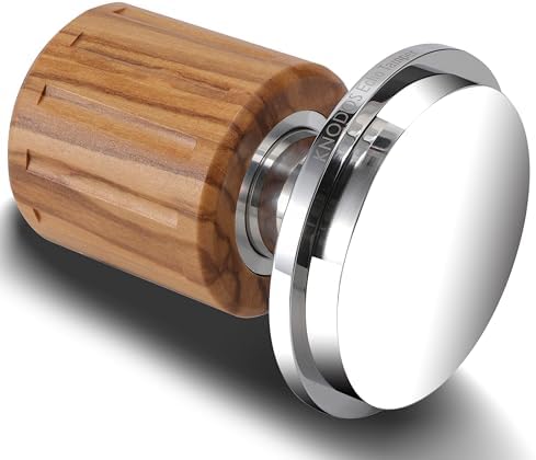 58.5 Tamper with Olive Wood Handle – Spring Loaded Espresso Tamper - Image 6