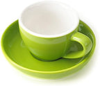 Espresso Cups and Saucers by Easy Living Goods - 3-Ounce Demitasse for Coffee, Set of 4, Assorted Colors (Vibrant) - Image 5