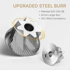 TIMEMORE C5 PRO Manual Coffee Grinder with S2C-042-III Conical Burr, 0.031mm Precision Adjustment,Double Bearing Positioning All-Metal Portable Hand Coffee Grinder (C5 PRO) - Image 5
