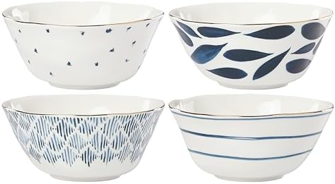 Lenox Blue Bay 4-Piece All Purpose Bowl Set, 3.60 LB by Lenox
