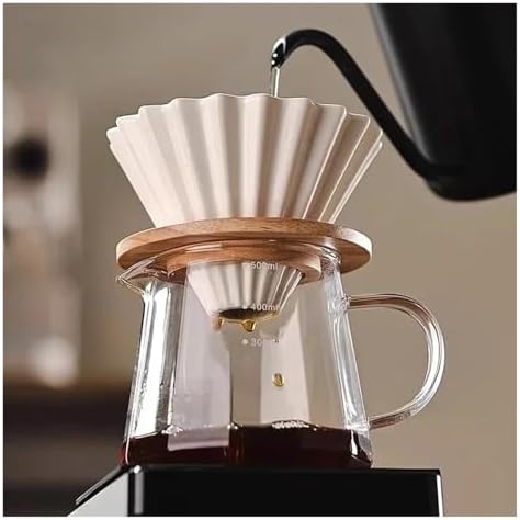Ceramic Coffee Dripper Pour Over Maker Set Brewing Kit For Home Cafe Accessories(Coffee) - Image 3